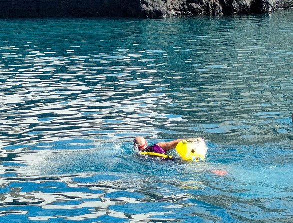 Obstáculo de agua en la Spartan Race Tenerife